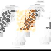 Giraffe Print T Pattern Trick Or Treat Jungle Animals T-Shirt