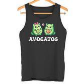 Avogato Avocado Paar Katze Kätzchenegan Avocatos Tank Top