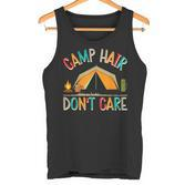 Camp Hair Don't Care Camping Outdoor Camper Wandern Tank Top