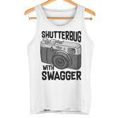 Shutterbug With Swagger Fotograf Lustige Fotografie Tank Top
