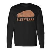 Capybara Sleepybara Sleep Capybara Langarmshirts