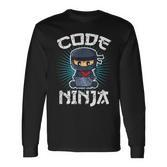 Code Ninja Programmer Coder Computer Programming Coding Langarmshirts