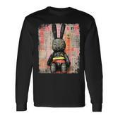 Cyberpunk Rabbit Japanese Futuristic Rabbit Samurei Langarmshirts