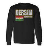Dersim Kurdistan Flag Free Kurdistan Dersim Langarmshirts