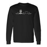 Ekg-Herzschlag Wolf With Wolves S Langarmshirts