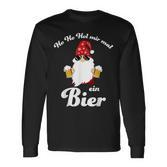 Christmas Ho Ho Hol Mir Mal Ein Bier Fun Langarmshirts