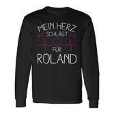 My Heart Beats Fur Roland I Love Roland Langarmshirts