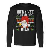 Ho Ho Hol Mir Mal Ein Bier Christmas Slogan Langarmshirts
