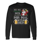 Ho Ho Hol Mir Mal Ein Bier Ugly Christmas Sweater Langarmshirts
