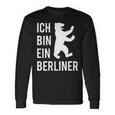 Ich Bin Ein Berliner Geschenke Berliner Bär Langarmshirts
