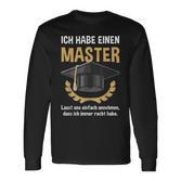 Ich Habe Immer Recht German Language Langarmshirts