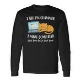 I Are Programmer Computer Scientist Computer Cat Langarmshirts