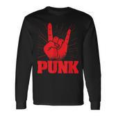 Punk Mohawk Punk Rocker Punker Black Langarmshirts