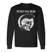 Punk's Not Dead Punker Punk Rock Concert Skull S Langarmshirts