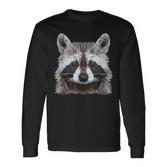 Raccoon Vintage Polygon Raccoon Langarmshirts