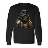 Rapper Gorilla I Retro Hip Hop I Gorilla Hip Hop Gangster Langarmshirts