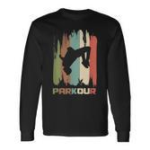 Vintage Parkour Freerunner Retro Parkour Runner Langarmshirts