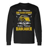Wheel Loader Slogan Digger Loader Wheel Loader Excavator Langarmshirts
