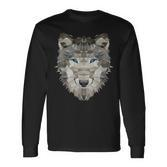 Wolf Polygon Dog Langarmshirts