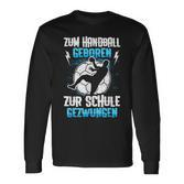 Zum Handball Geboren, Kindershirt Schwarz S für Schule Langarmshirts