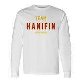 Distressed Team Hanifin Proud Family Nachname Nachname Langarmshirts