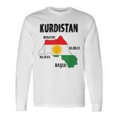 Kurden Kurdistan Newroz Kurdi Flag Her Biji Kurdistan Langarmshirts