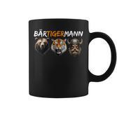 Bärtigermann Bear Tiger Mann Viking Fan Word Game Tassen