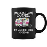 Camping-Leben Essentials Tassen: Camper Van Motiv, Sinnlos ohne Camping
