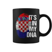 Croatia Hrvatska Flag Home Roots Fingerprint Dna Tassen