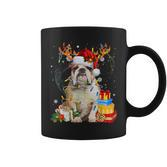 English Bulldog Christmas Dog Reindeer Tassen