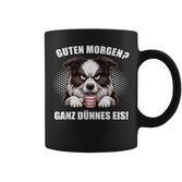 Guten Morgen Ganz Dünne Eis Border Collie Dog Tassen