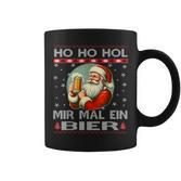 Ho Ho Hol Mir Mal Ein Bier Santa Christmas Black Tassen