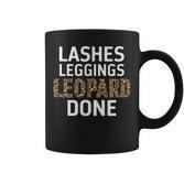Lashes Leggings Leopard Done Lustiges Herbst Herbst Damen Tassen