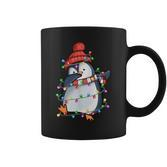 Lustiger Pinguin Weihnachten Dabbing Black Tassen