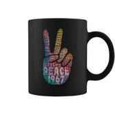 Peace Hand Sign Peace Sign Vintage Hippie Tassen