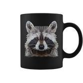 Raccoon Vintage Polygon Raccoon Tassen