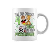 Children's Football Boy 4Th Birthday Ich Bin Schon 4 Jahre 80 Tassen