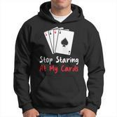 Hör Auf Auf Meine Karten Zu Starren Lustige Pokerspielerin Hoodie