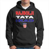 Hrvatska Father Croatia Flag Best Dad Ever Najbolji Tata Ikad Hoodie