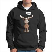 Öhmmm Elk I Deer Reindeer Animal Print Animal Motif Hoodie