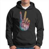 Peace Hand Sign Peace Sign Vintage Hippie Hoodie