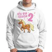 Children's Ich Bin Schon 2 Pferd Zwei Jahre Pony 2 Geburtstag Hoodie