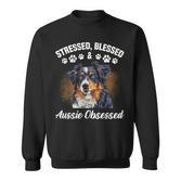 Australian Shepherd Stressed Blessed Aussie Lustig Besitzer Sweatshirt