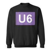 Berlin U-Bahn Line U6 Souvenir Sweatshirt