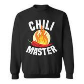 Chili Master Chilli Scharf Essen Geschenk Scoville Pepperoni Sweatshirt