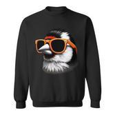 Cooler Goldfinchogel Trägt Sonnenbrille Grafik Kunst Sweatshirt