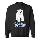 Cute Polar Bear Baby In Berlin Sweatshirt