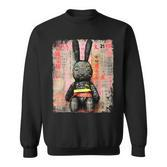 Cyberpunk Rabbit Japanese Futuristic Rabbit Samurei Sweatshirt
