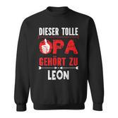 Dieser Tolle Opa Gegehört Zu Leon Opi German Langu Sweatshirt