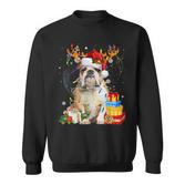 English Bulldog Christmas Dog Reindeer Sweatshirt